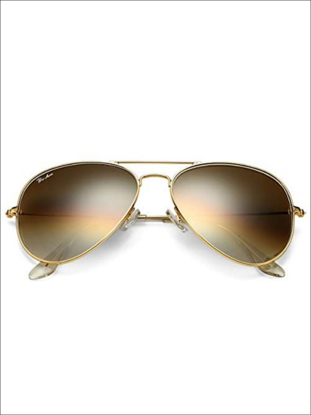 Glass Lens Aviator Sunglasses UV400 Metal Frame Scratch Resistant